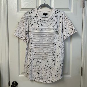 Carbon Men’s Spotted Ripped Tee, Large